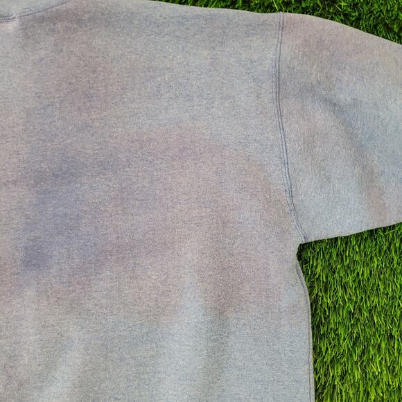 Vintage 90s YALE University Sweatshirt Womens Large 23x24 Faded Blue - Picture 14 of 15